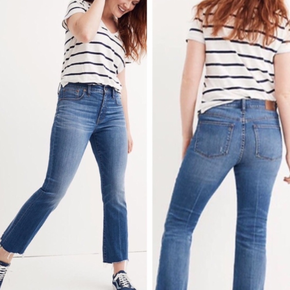 Madewell Cali Demi Boot Jeans size 32